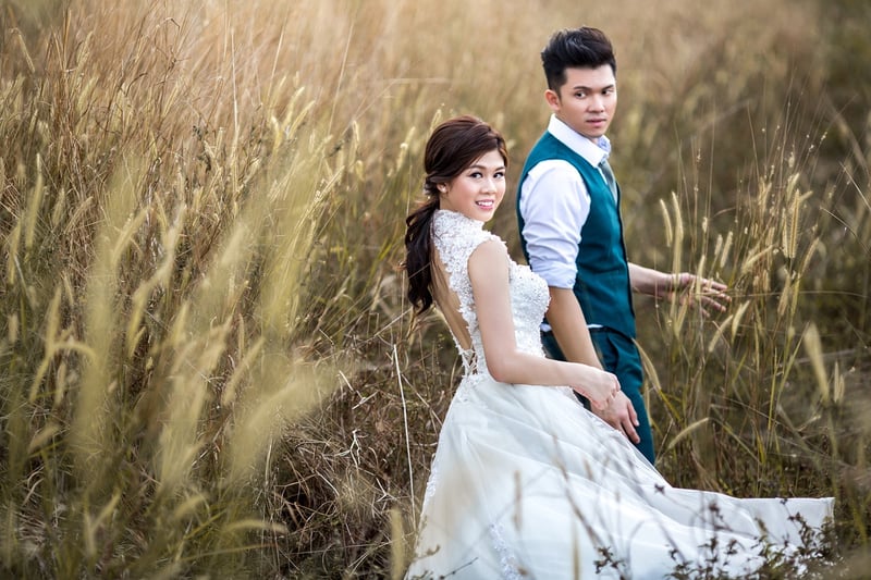 Earthy Tones Wedding Dress